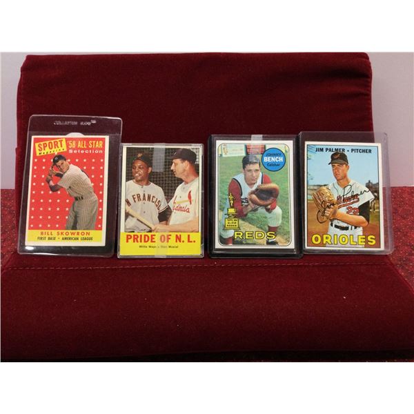 4 Great Superstar Baseball cards