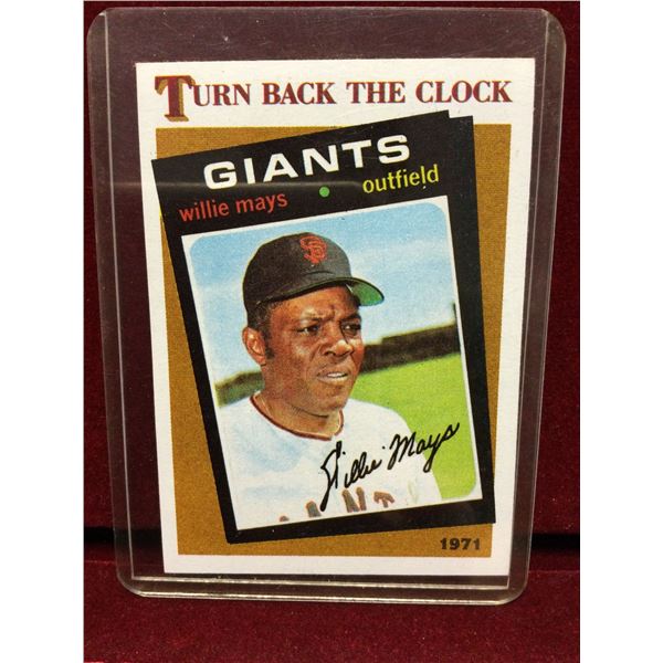 1971 San Francisco Willie Mays Baseball Card