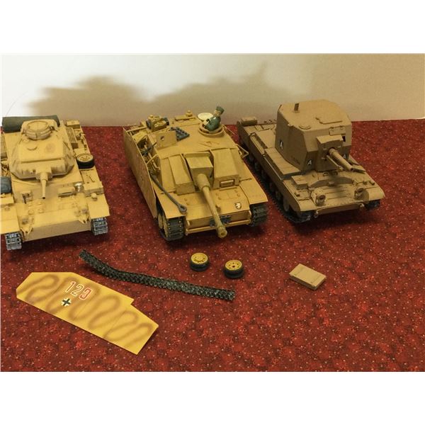 3 German WW2 Tank Models
