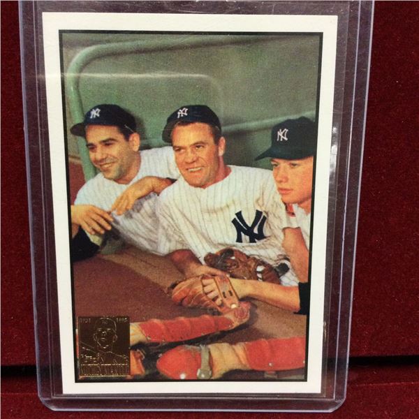 Mickey Mantle Baseball Card &  Yogi Berra Baseball Card