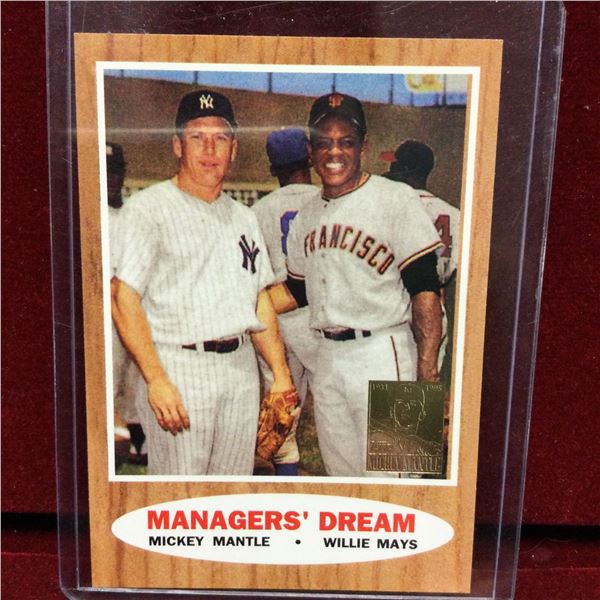 Mickey Mantle & Willie Mays Baseball Card