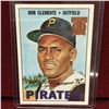 Image 1 : Bob Clemente Autographed Baseball Card