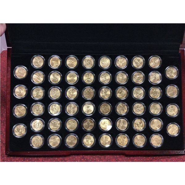 Beautiful 24Kt US Commemorative Quarter Set