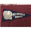 Image 1 : Original  1990's Milwaukee Braves Pennant
