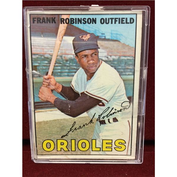 Frank Robinson Autographed Baseball Card