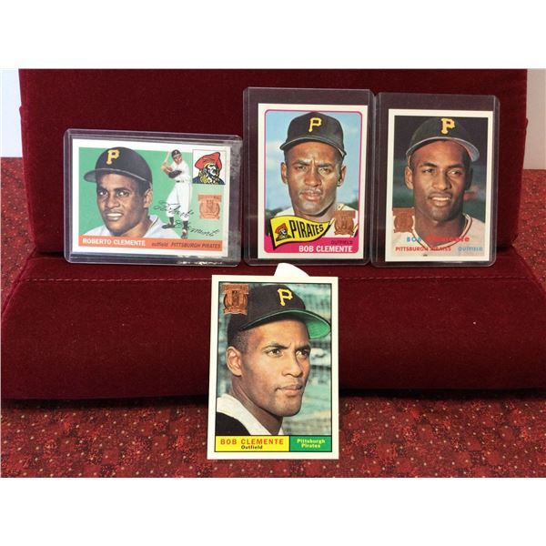 Collection of Bob Clemente Baseball Cards