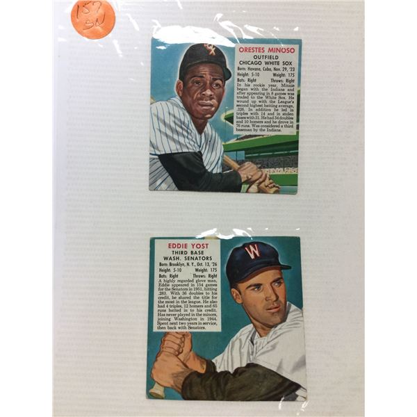 2 RedMan Chewing Tobacco Baseball Cards