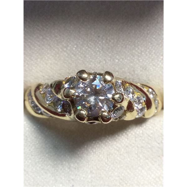 Outstanding 18kt Gold 2.5ct Diamond Ring