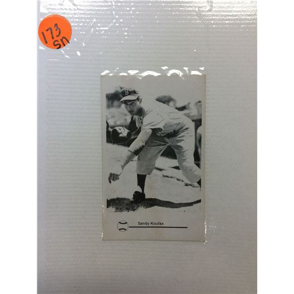 Scarce Sandy Koufax Baseball Card