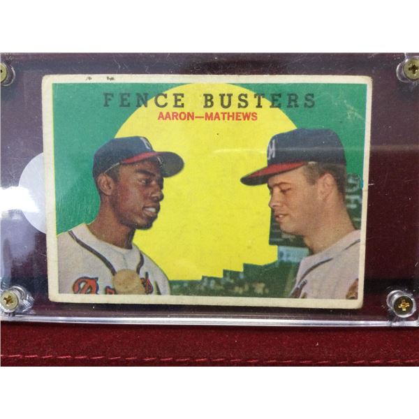 1959 Fence Busters Baseball Card