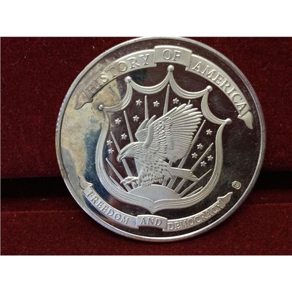 History of America .999 1oz Silver Coin