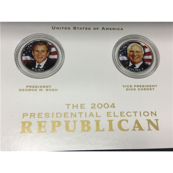 2004 Presidential Republican Election Coins