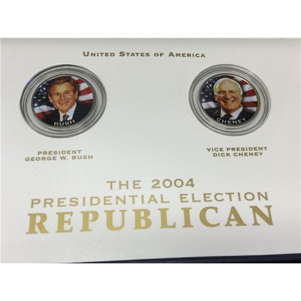 2004 Presidential Republican Election Coins
