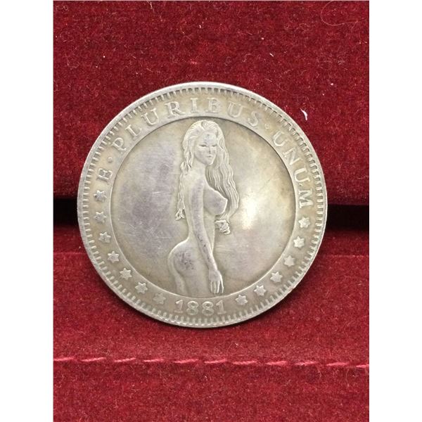 RARE: 1881 Carson City Hobo Silver Dollar