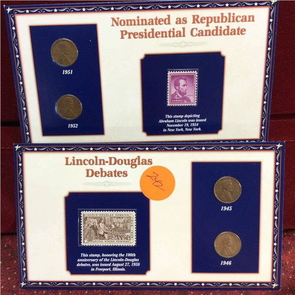 Lincoln Coin & Stamp Sets
