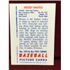 Image 2 : Vintage Mickey Mantle Baseball Card