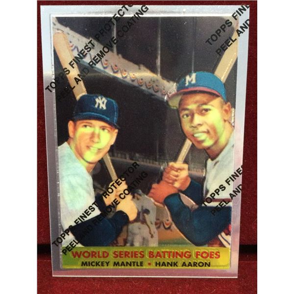 World Series Batting Foes Baseball Card