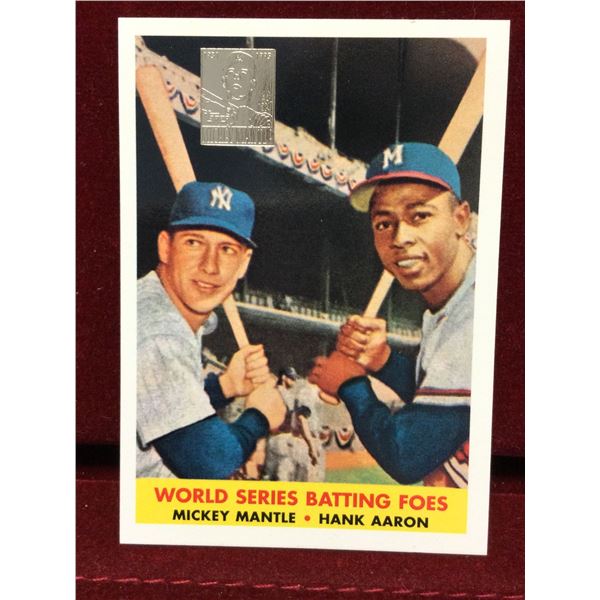 World Series Batting Foes Baseball Card
