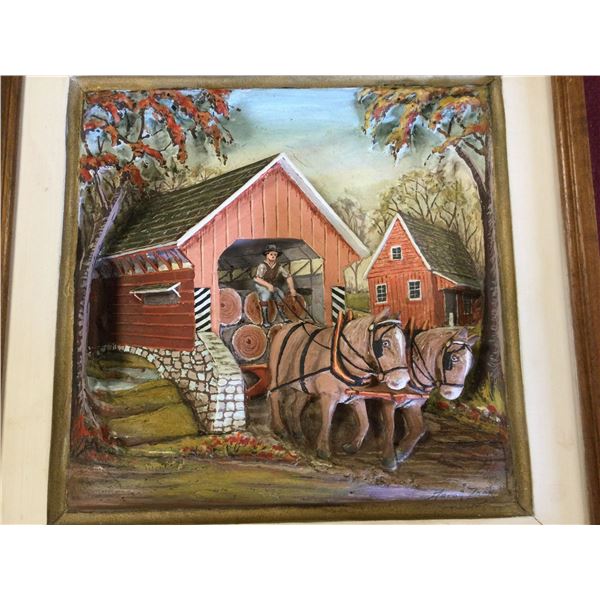 Rare Original "Zook' 3-D Lancaster County PA Painting