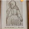 Image 2 : RARE: Early Signed Amish Drawings
