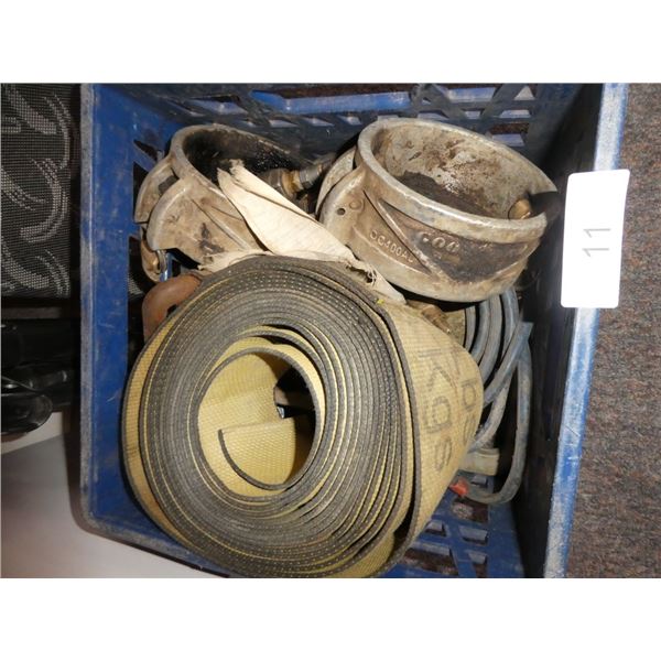 heavy duty strap, booster cables 3" Hose caps