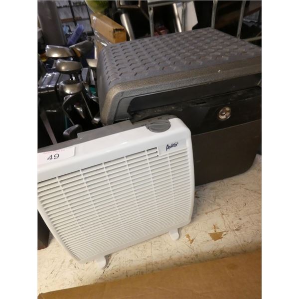 space heater works, storage box