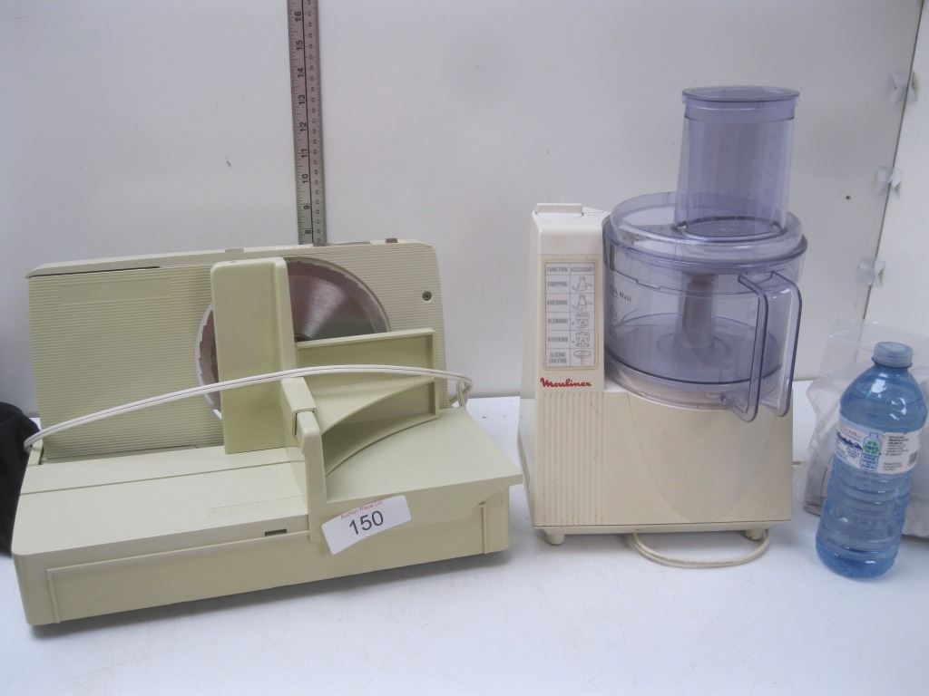 Moulinex food processor, Oster food & meat slicer