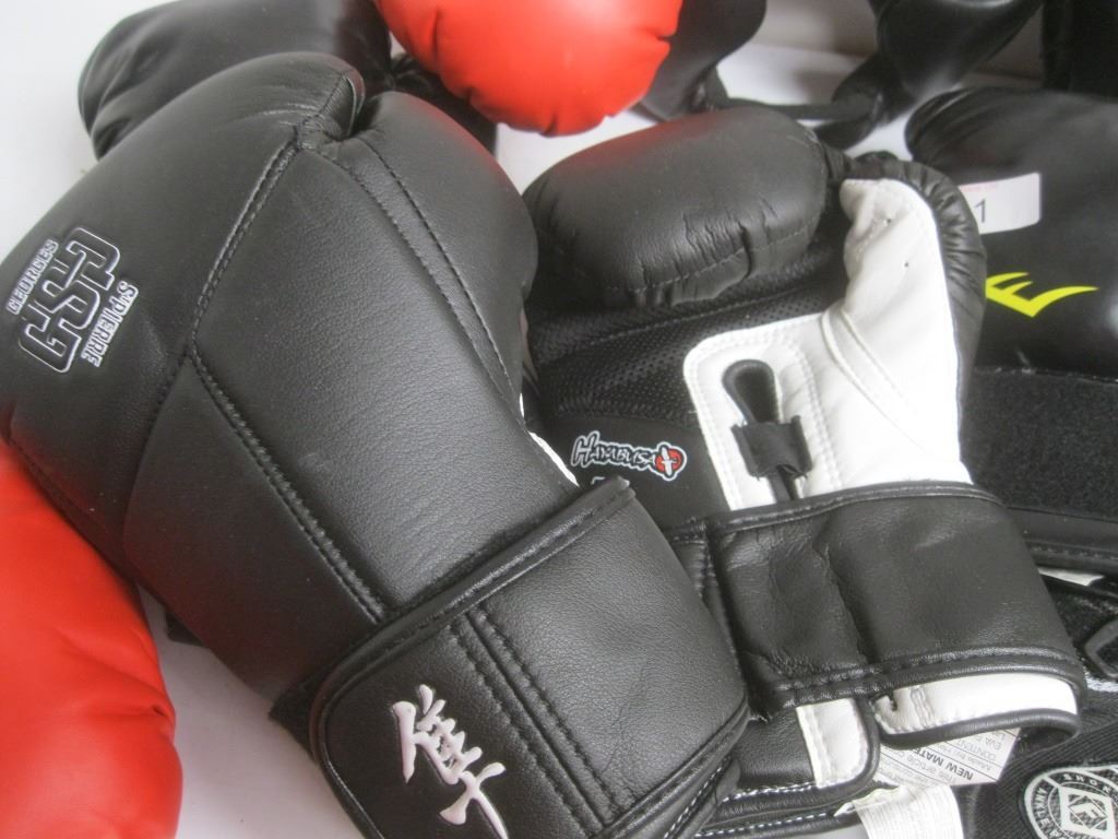 Everlast & Century boxing helmets & gloves