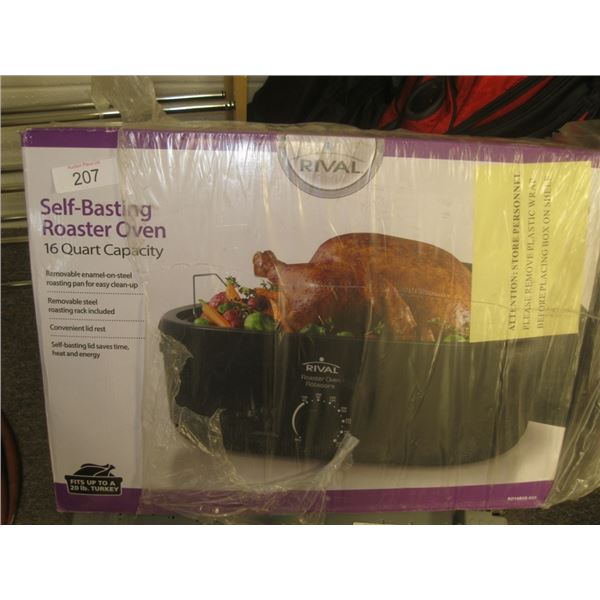 Rival selfbasting roaster oven 16 quart