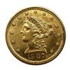 Image 1 : 1907 $2.5 Liberty Head Quarter Eagle Gold Coin C