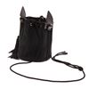 Image 3 : Saint Laurent Black Canvas Fringe Bucket Bag