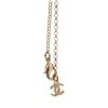 Image 7 : Chanel White Gold Resin Crystal CC Heart Pendant Nacklace
