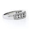 Image 5 : New 18k White Gold 1.0 ctw Round Brilliant Pave & Shared Prong Diamond Band Ring