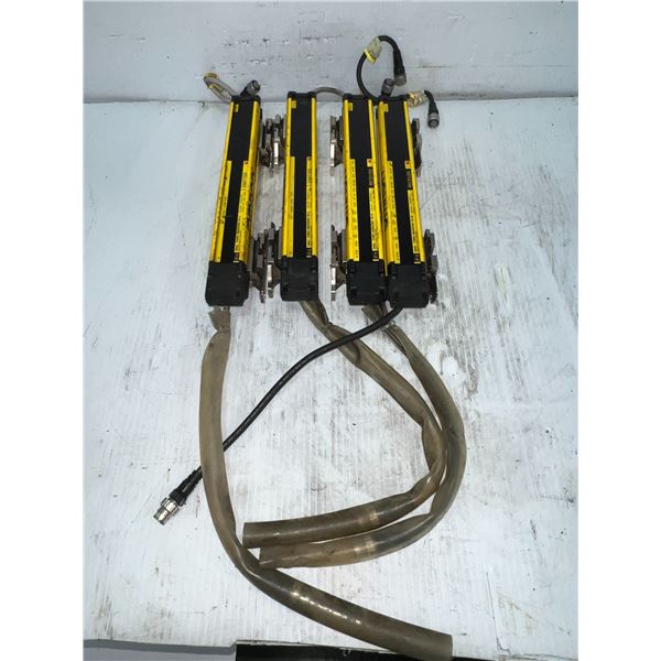 Lot of (4) Omron/STI #F3SG-4RA0240-14-L/#F3SG-42R0240-14-D Safety Light Curtains
