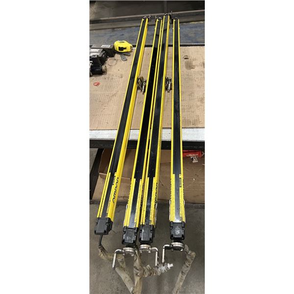 Lot of (4) Omron/STI #F3SG-4RA1280-14-L/#F3SG-4RA1280-14-D Safety Light Curtains