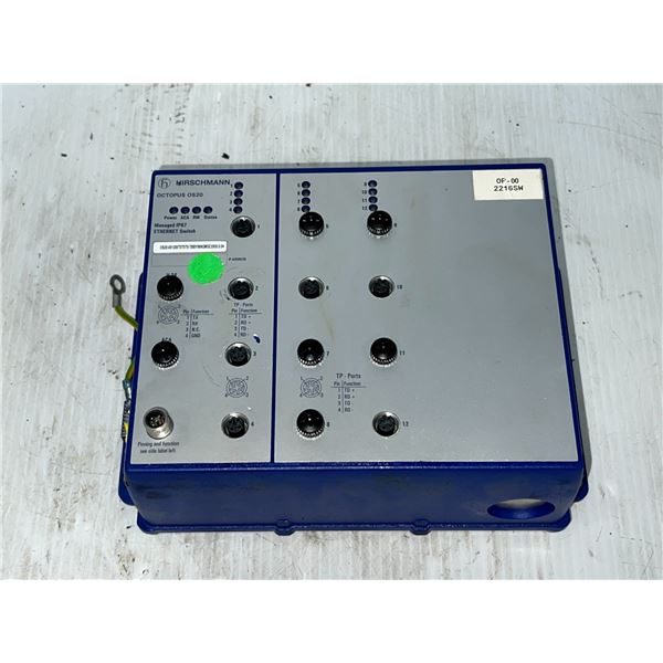 Hirschmann #OS20-001200T5T5T5-TBBY999GMSE3S  OS20 Managed IP67 Ethernet Switch