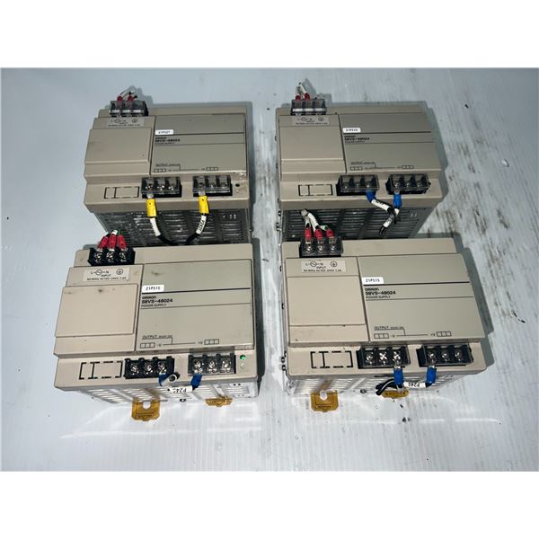 (4) Omron #S8VS-48024 Power Supplies