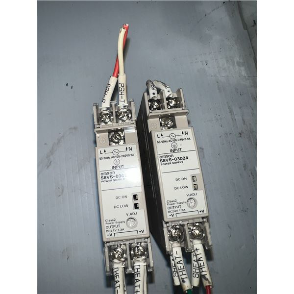 (2) Omron #S8VS-03024 Power Supplies