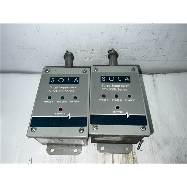 Lot of (2) Sola / Emerson #STV100K-24D Surge Suppressors
