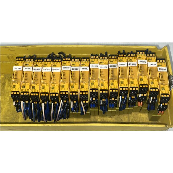 Lot of (16) Pilz #751107 / PN0Z s7 C 24VDC 4 n/o 1 n/c Modules