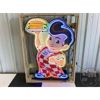 Image 1 : NO RESERVE LARGE BURGER BOY NEON SIGN