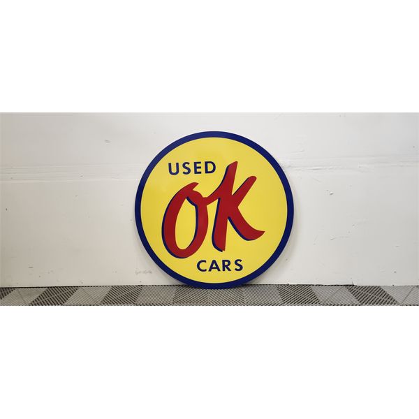 NO RESERVE Ok used car sign