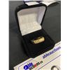 Image 1 : MENS GOLD AND DIAMOND RING  - BOX NOT INCLUDED