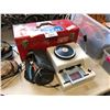 Image 1 : RED METAL PORTABLE TOOL BOX WITH CONTENTS OF ASSORTED HEAVY DUTY SOCKETS, BAG OF ASSORTED HAND