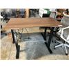 Image 2 : SEVILLE CLASSICS AIRLIFT 54" X 30" WALNUT SIT / STAND DESK