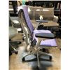 Image 2 : HERMAN MILLER EMBODY MAUVE/WHITE FULLY ADJUSTABLE GAMING CHAIR RETAIL PRICE $2,120 CAN