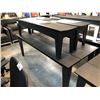 Image 2 : DESIGN WITHIN REACH LOLL BLACK ALFRESCO 82" X 36" DINING TABLE RETAIL PRICE $2,495 CAN WITH 2