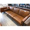 Image 2 : DIGIO LEATHER COLLECTION BROWN LEATHER 3 PERSON SOFA 86" X 36"