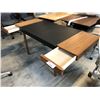 Image 2 : HERMAN MILLER GEIGER LEATHERWRAP 2 DRAWER SIT/STAND DESK RETAIL PRICE $4,795 CAN