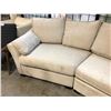 Image 2 : BEIGE 124" X 66" SECTIONAL SOFA - CONDITION ISSUES